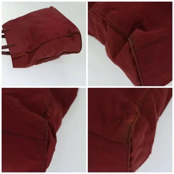 PRADA Hand Bag Nylon Red Auth ar11518 - Picture 15 of 16